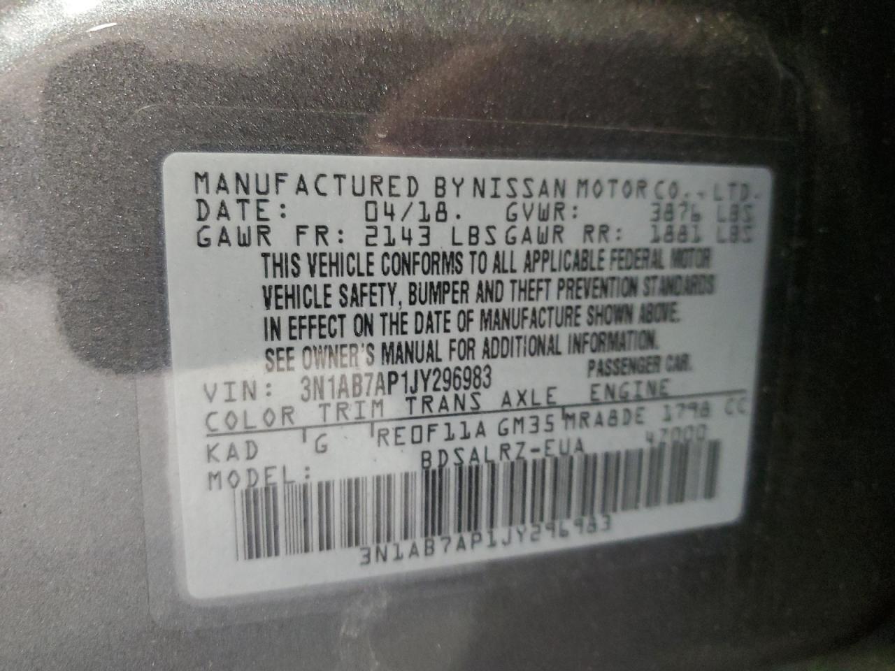 2018 NISSAN SENTRA