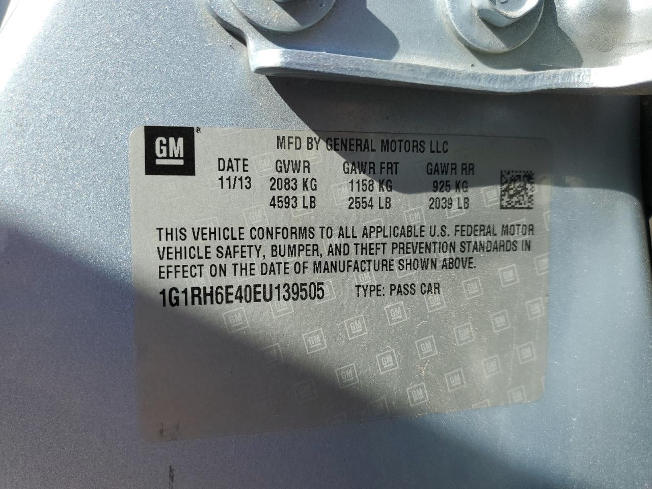2014 CHEVROLET VOLT