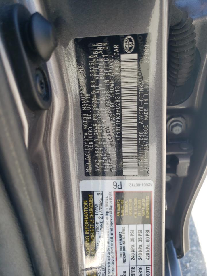 2017 TOYOTA CAMRY