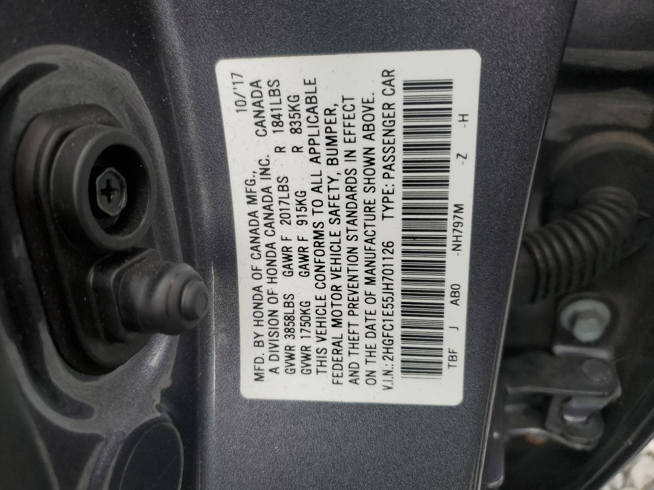 2018 HONDA CIVIC