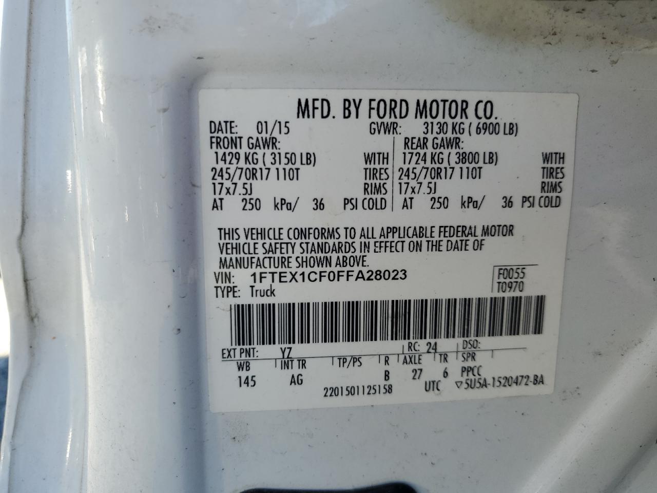 2015 FORD F-150