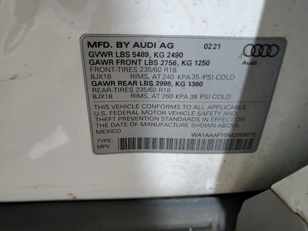 2021 AUDI Q5