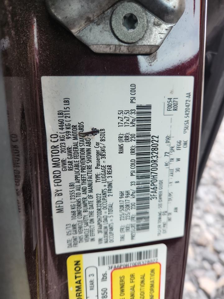 2013 FORD FUSION