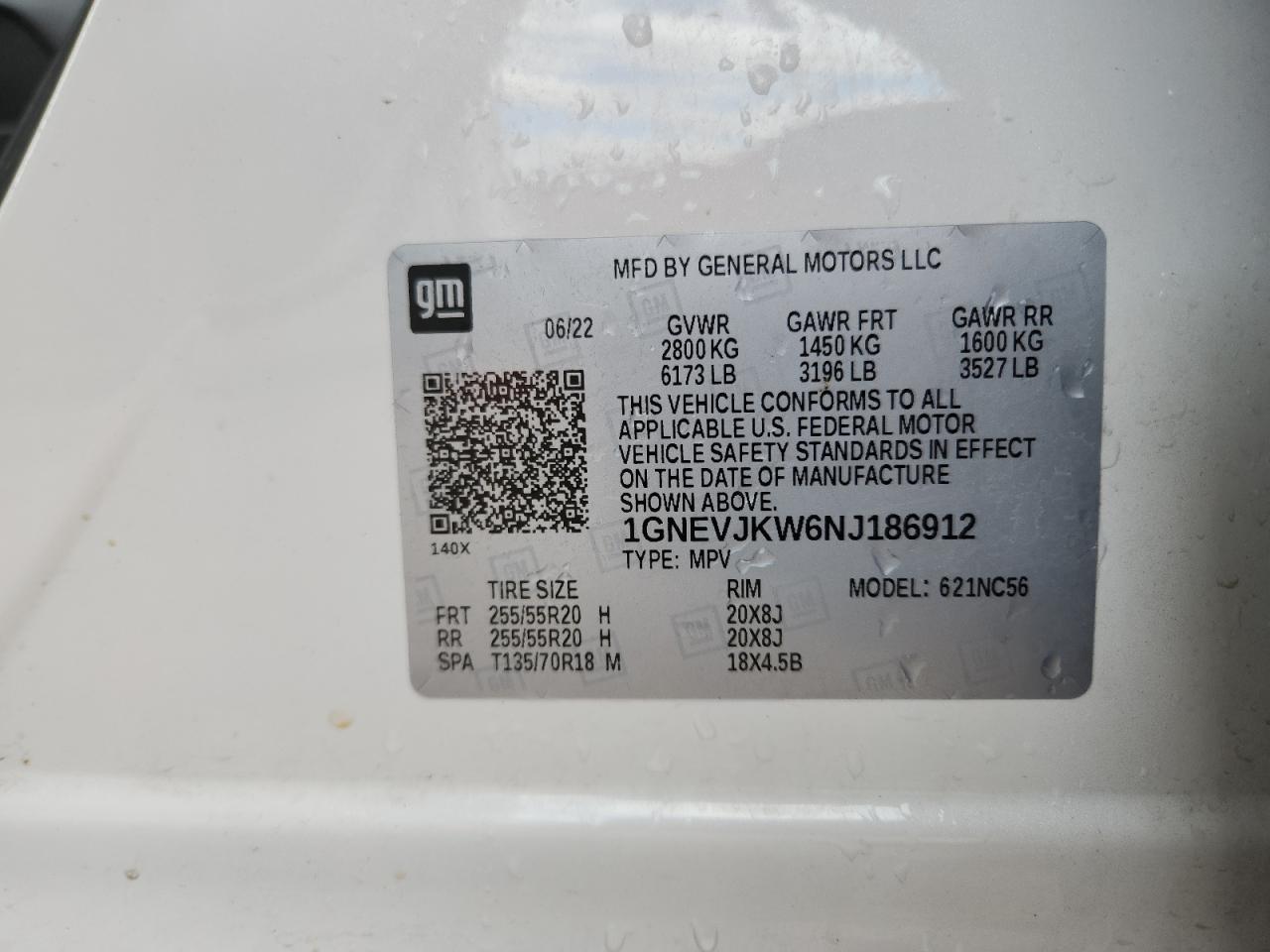 2022 CHEVROLET TRAVERSE