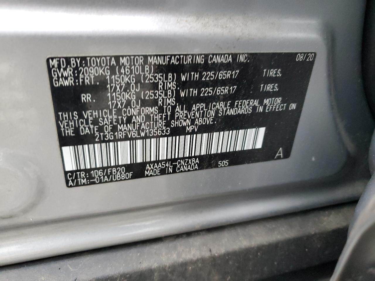 2020 TOYOTA RAV4