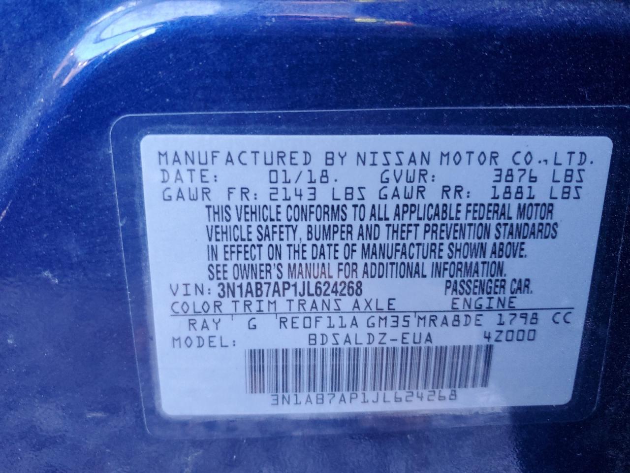 2018 NISSAN SENTRA