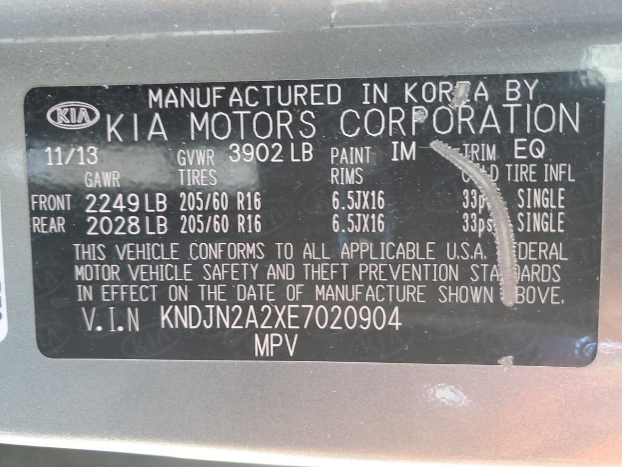 2014 KIA SOUL