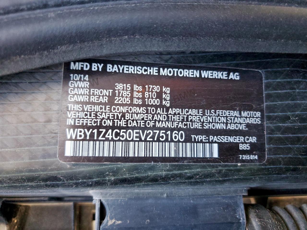 2014 BMW I3