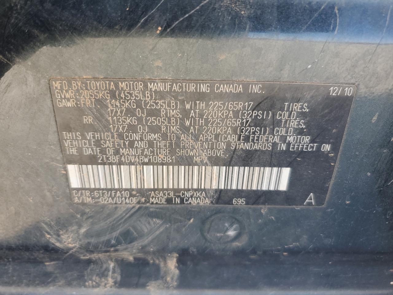 2011 TOYOTA RAV4