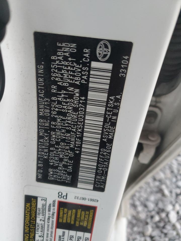 2014 TOYOTA CAMRY