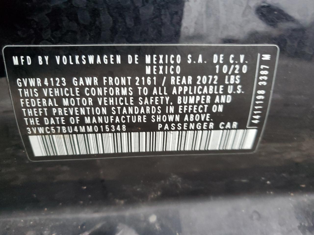2021 VOLKSWAGEN JETTA