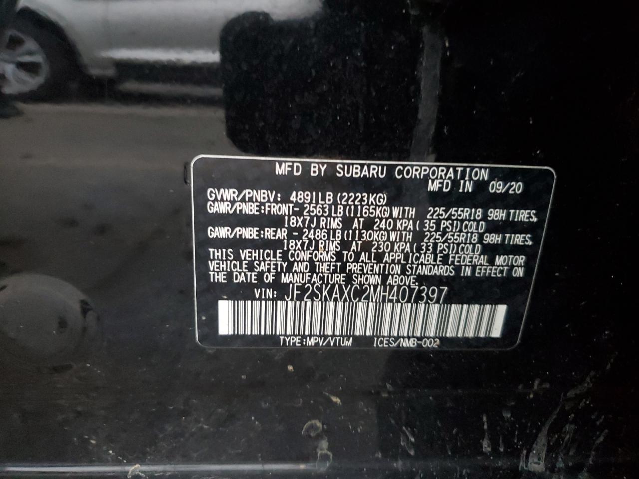 2021 SUBARU FORESTER