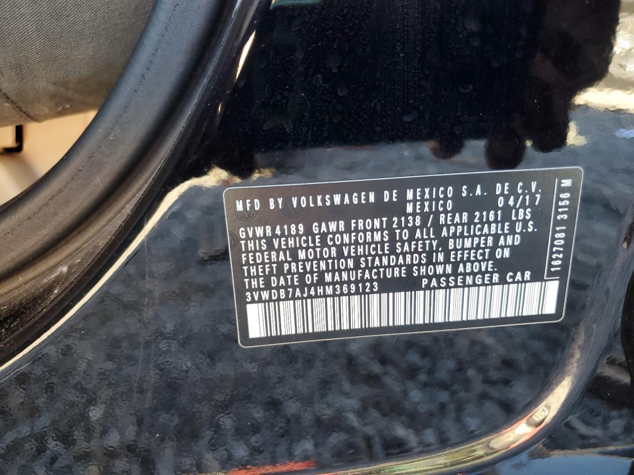 2017 VOLKSWAGEN JETTA