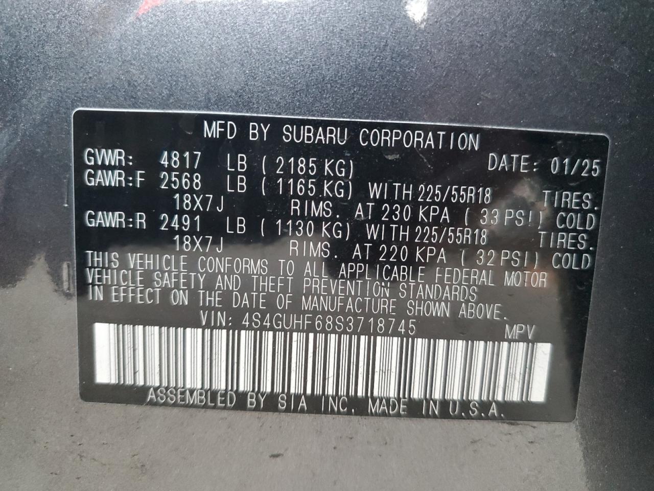 2025 SUBARU Crosstrek
