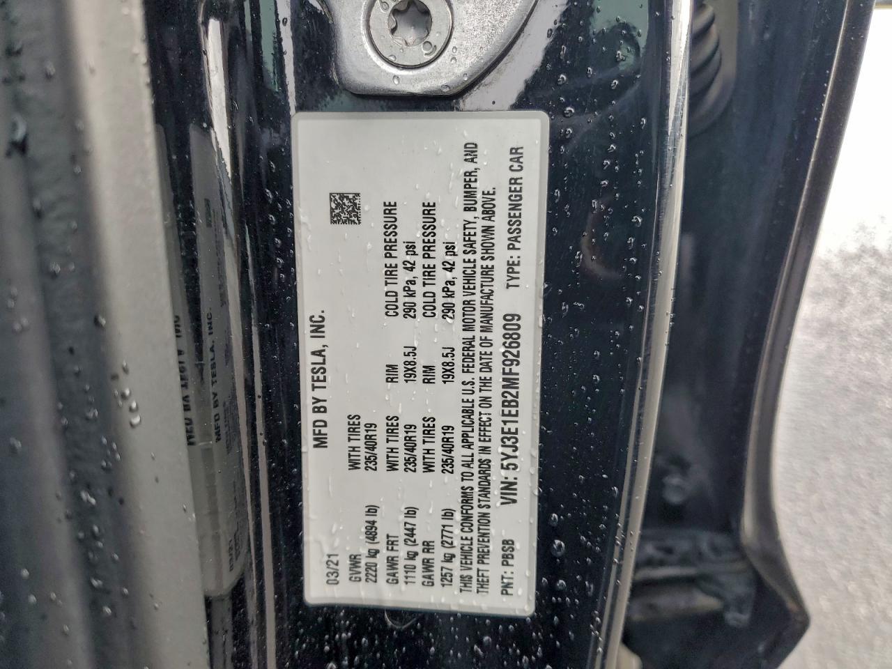 2021 TESLA MODEL 3