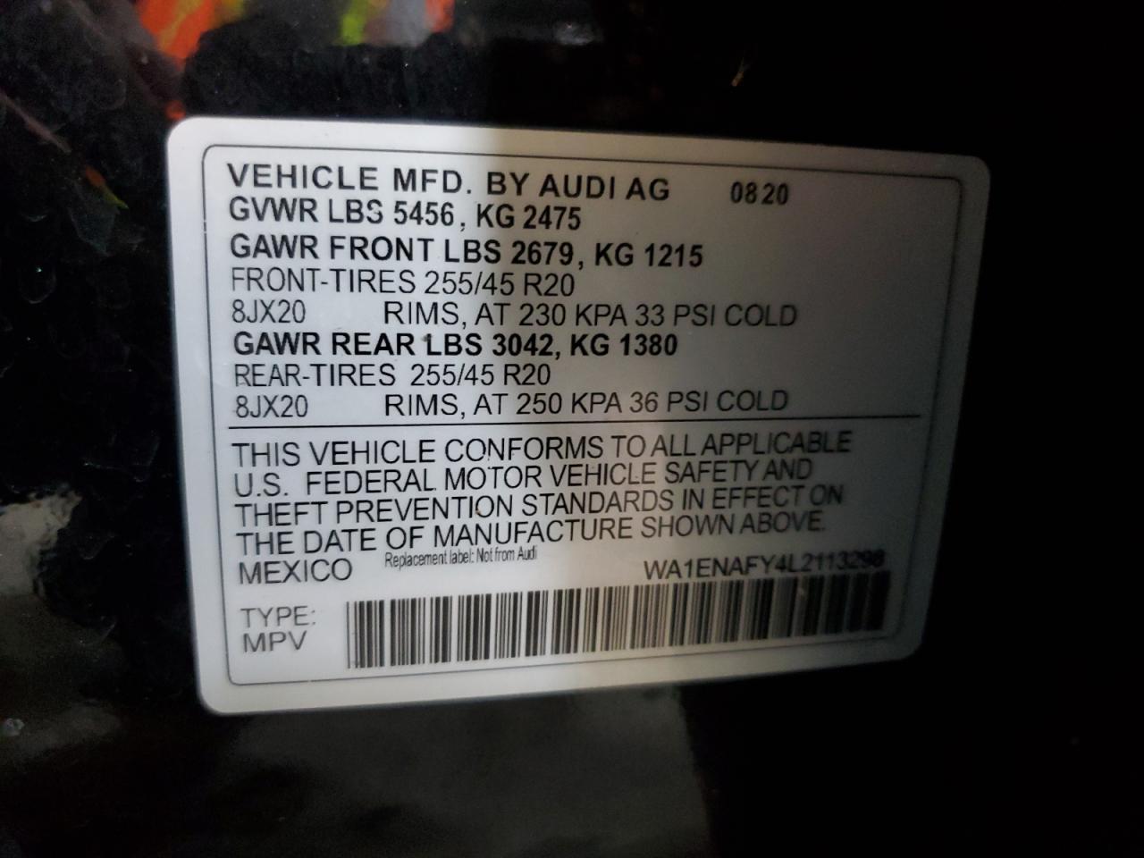 2020 AUDI Q5