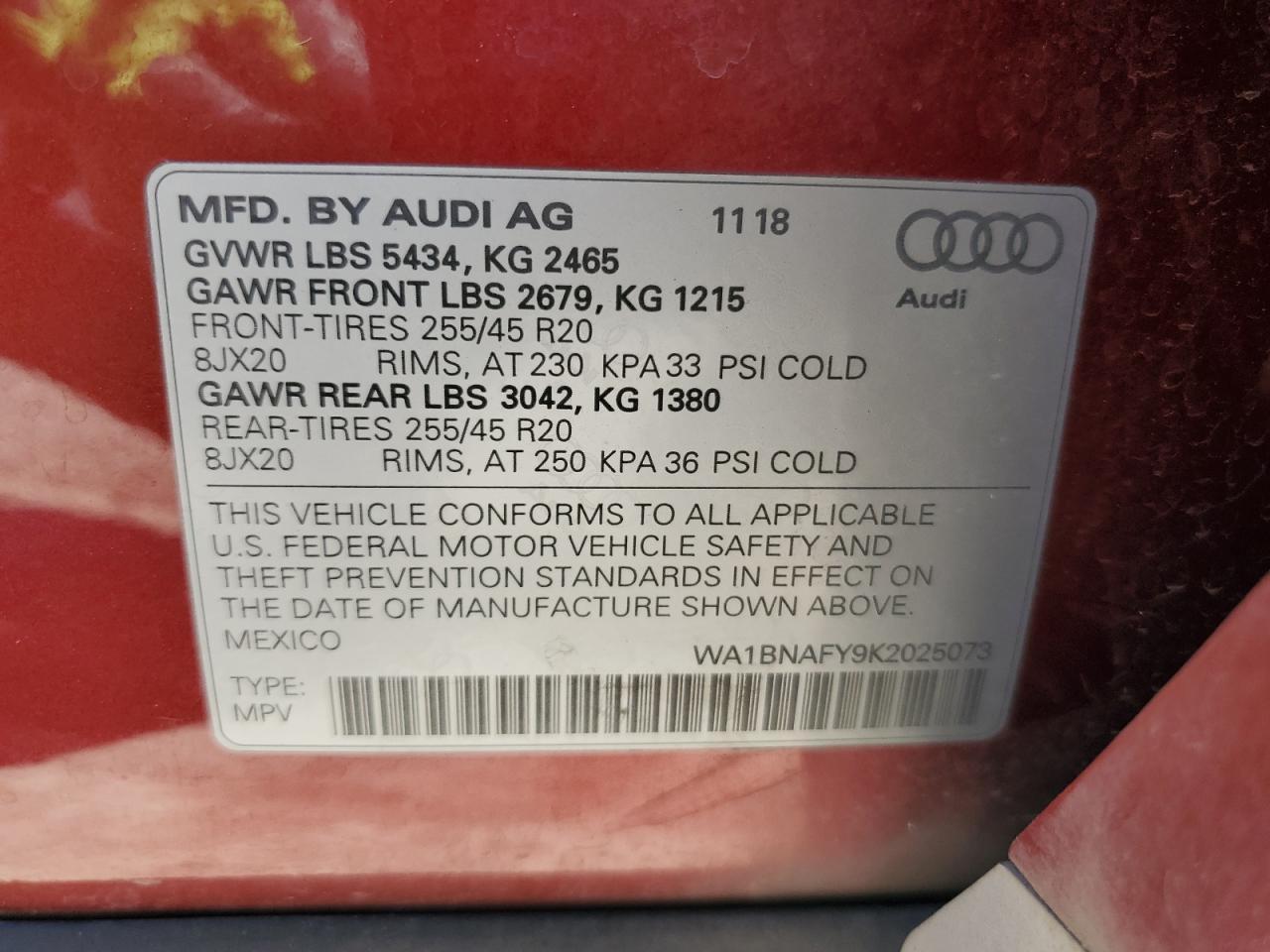 2019 AUDI Q5
