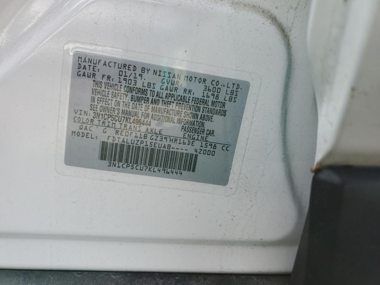 2019 NISSAN KICKS