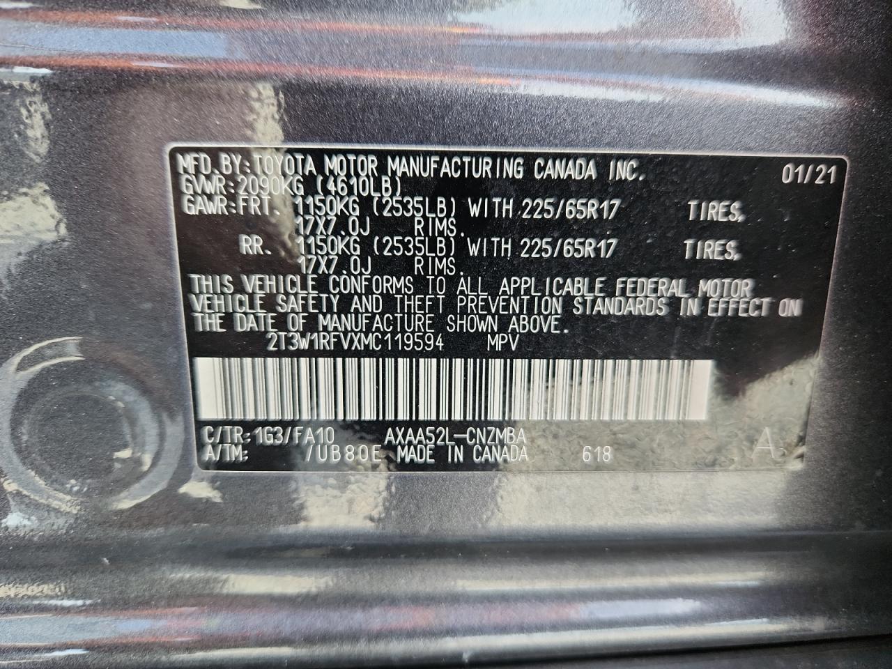 2021 TOYOTA RAV4