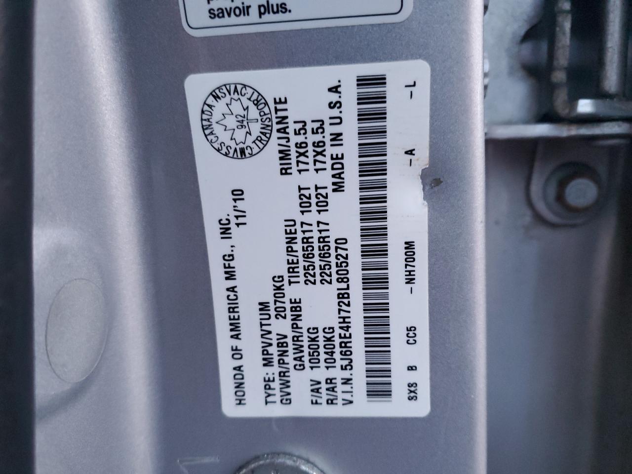 2011 HONDA CR-V