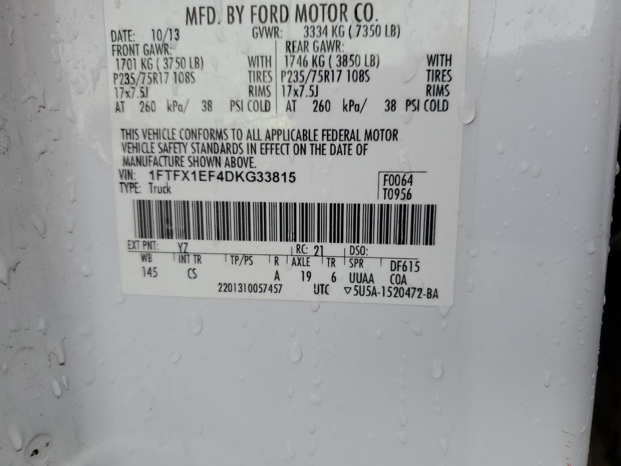 2013 FORD F-150