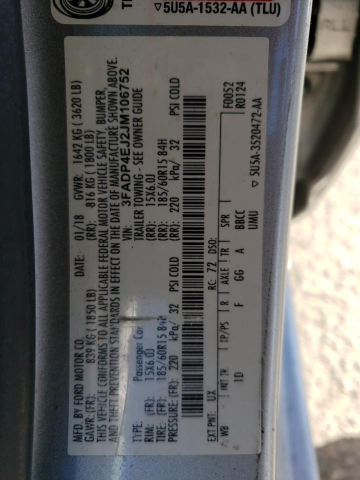 2018 FORD Fiesta