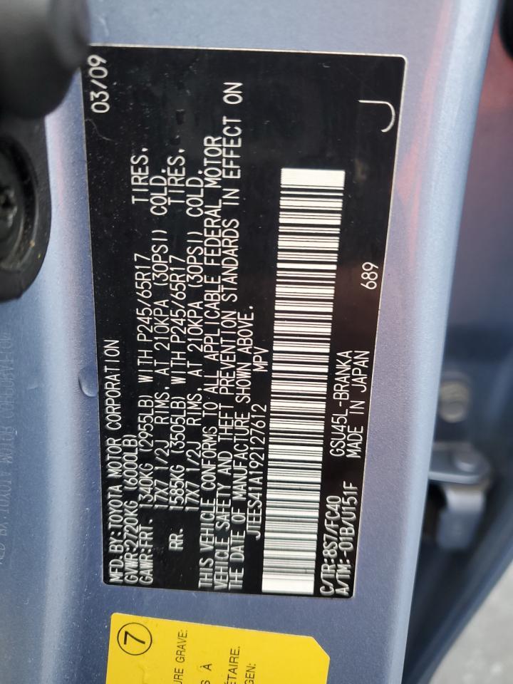 2009 TOYOTA HIGHLANDER