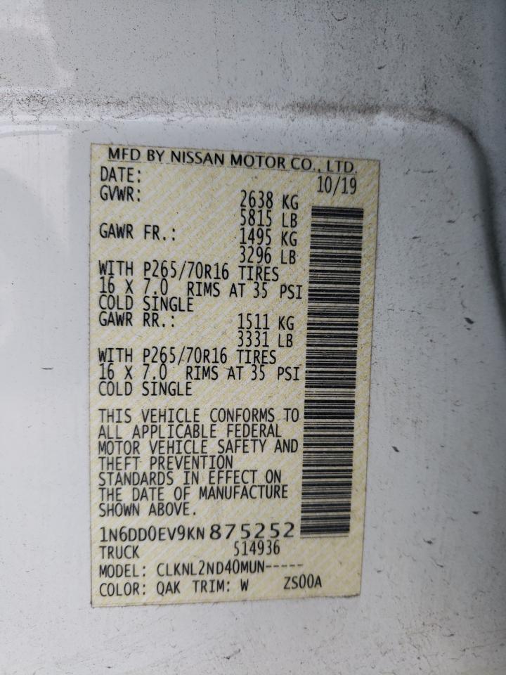 2019 NISSAN Frontier
