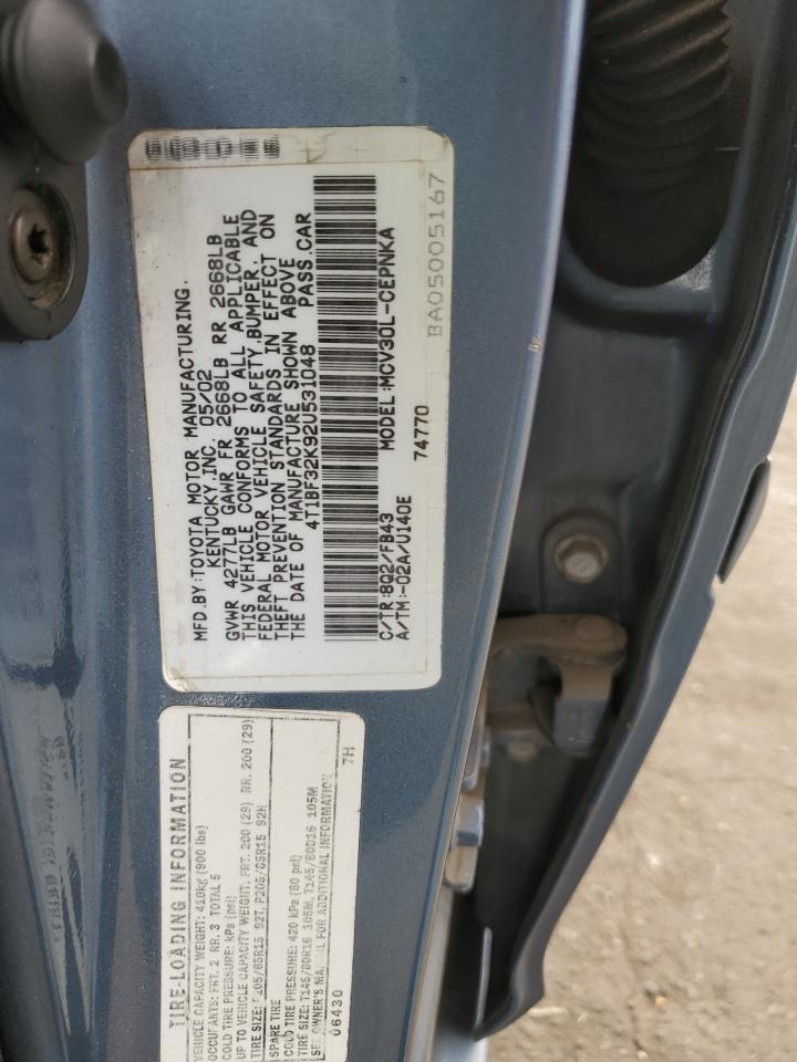 2002 TOYOTA CAMRY