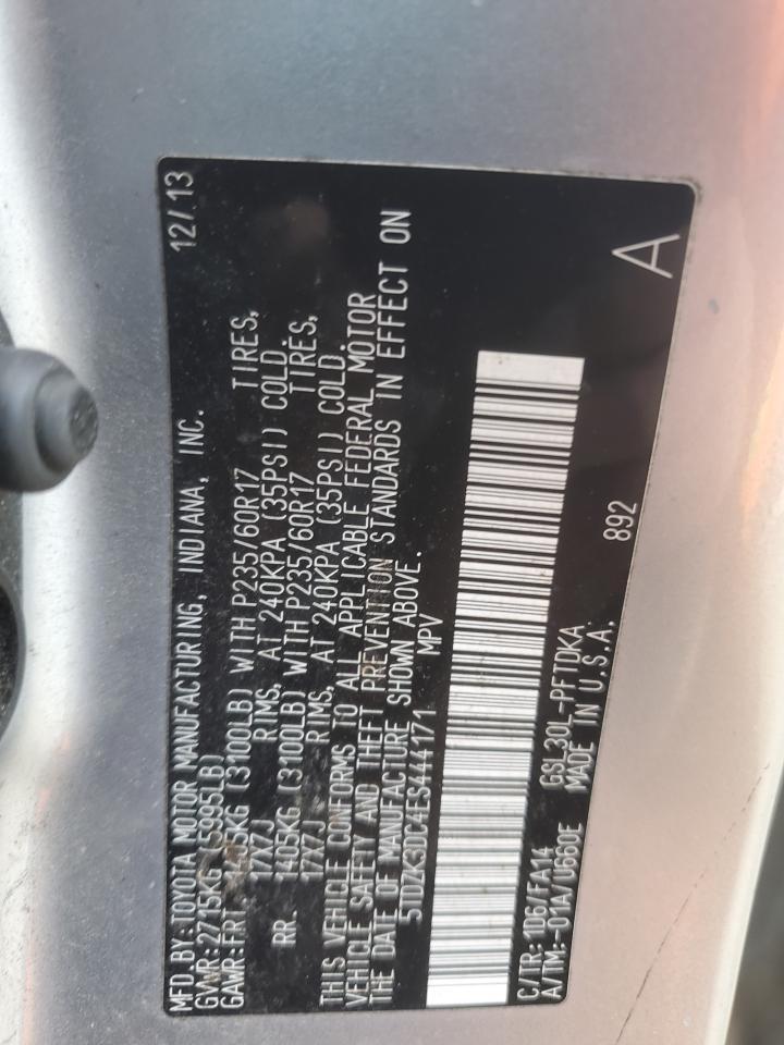 2014 TOYOTA SIENNA