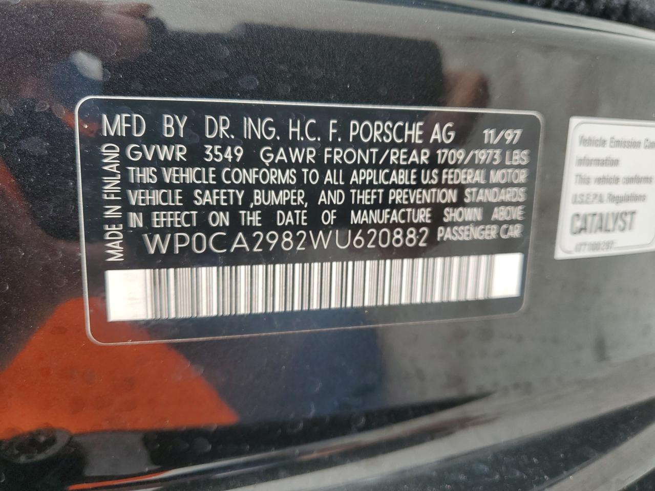 1998 PORSCHE Boxster