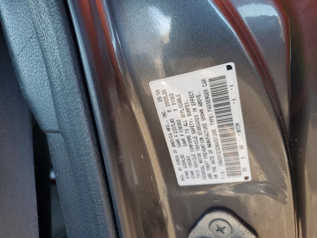 2008 HONDA ACCORD