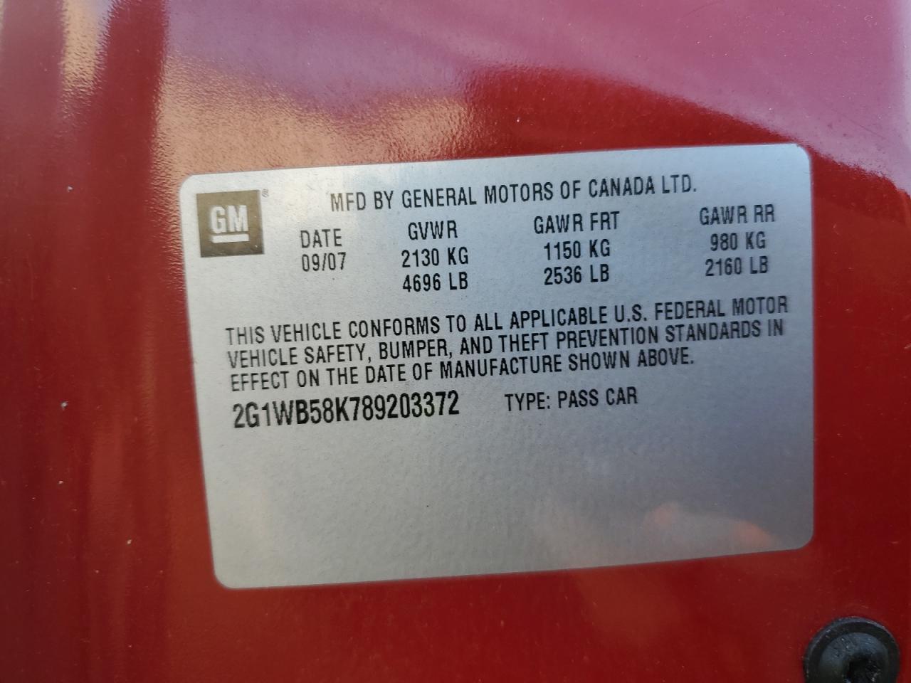2008 CHEVROLET IMPALA