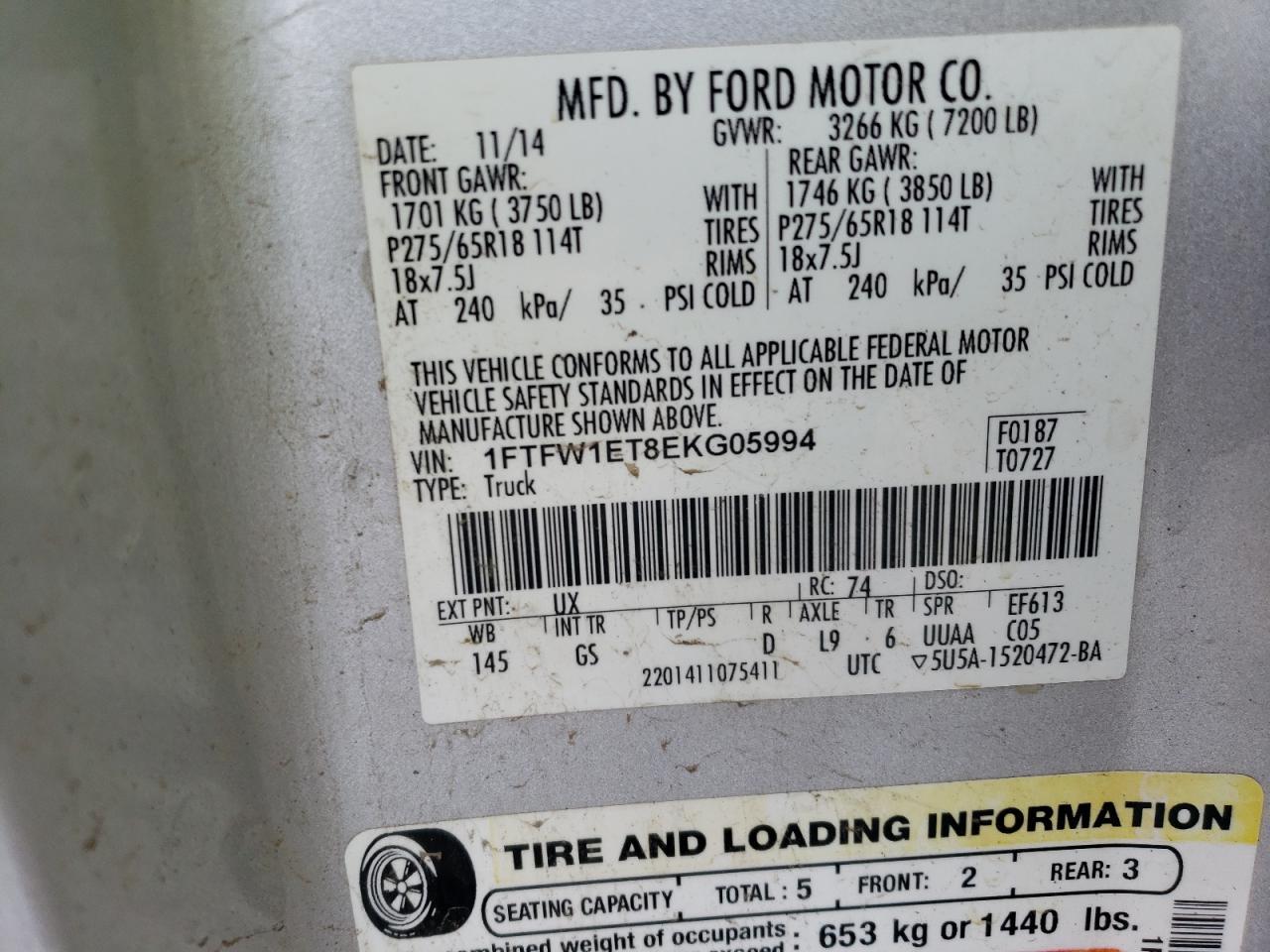 2014 FORD F-150