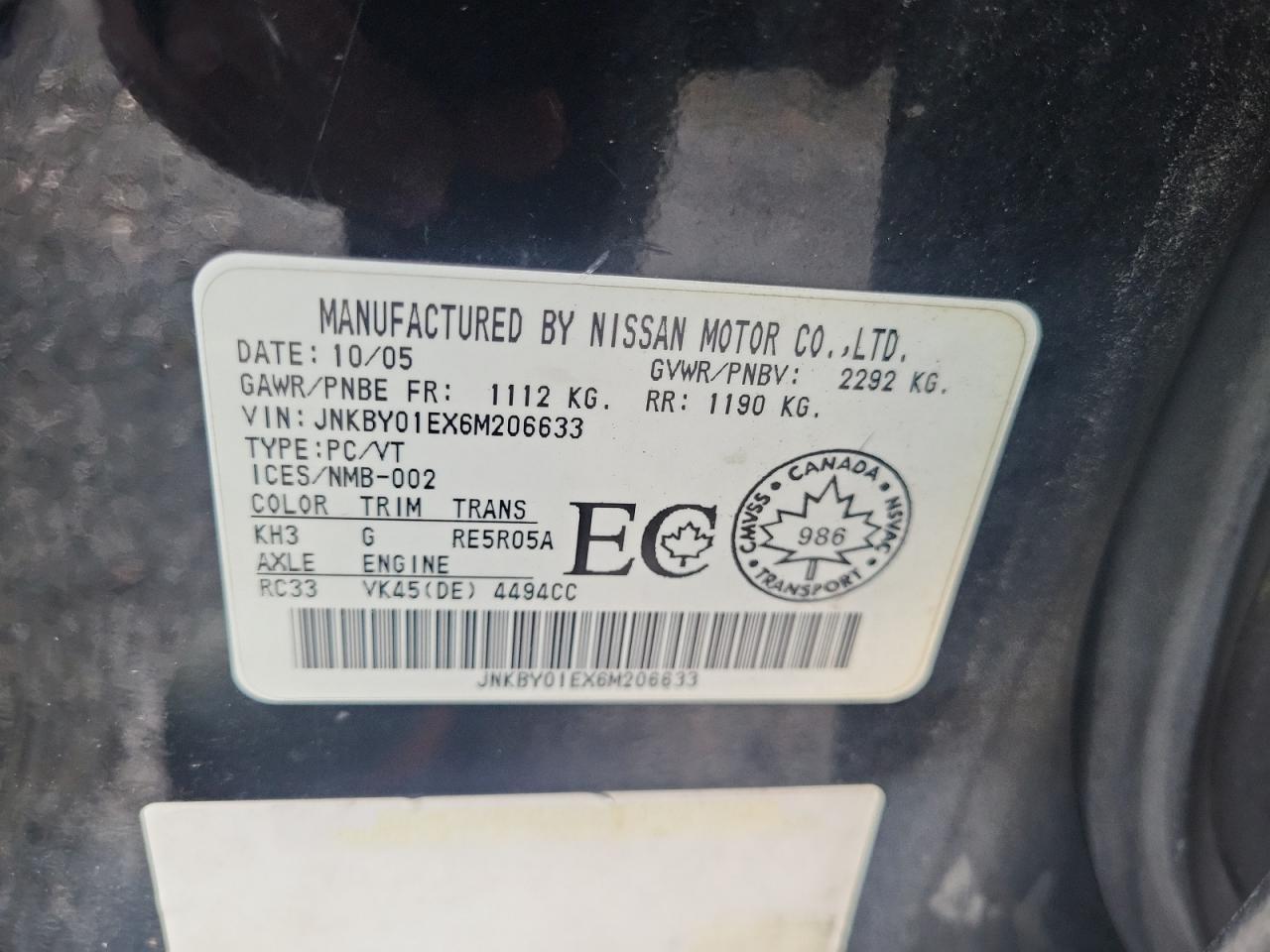 2006 INFINITI M45