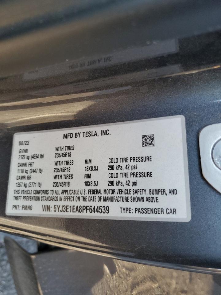 2023 TESLA MODEL 3