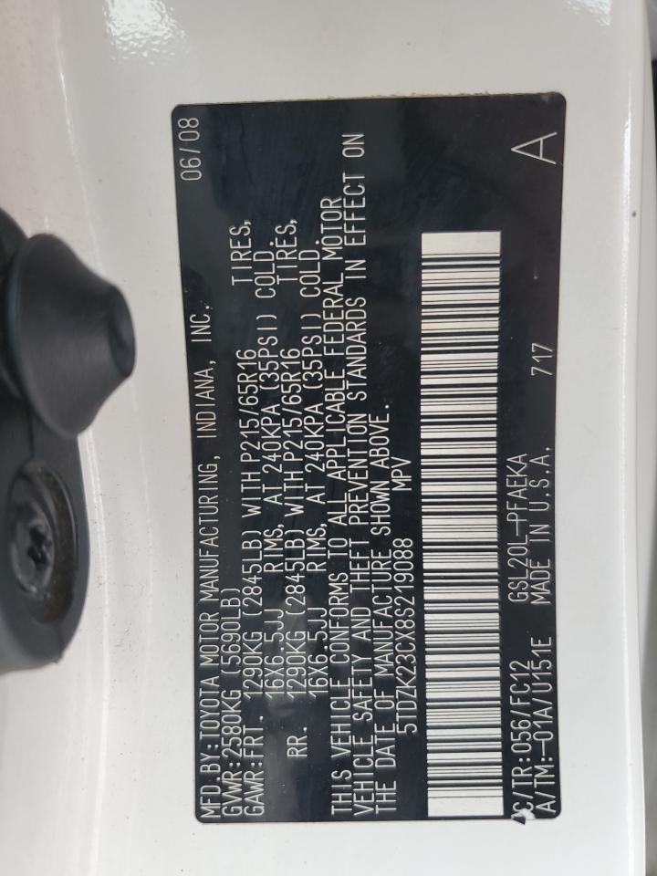 2008 TOYOTA SIENNA