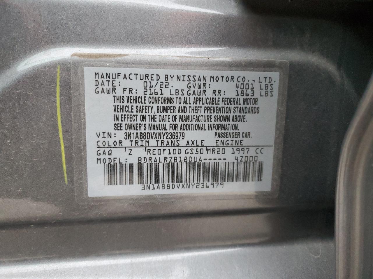 2022 NISSAN SENTRA