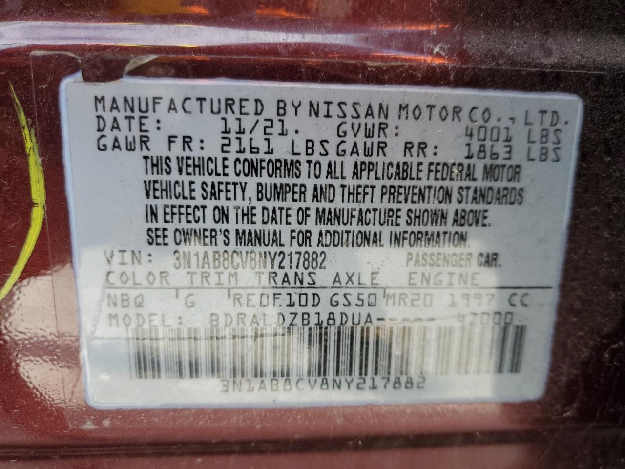 2022 NISSAN SENTRA