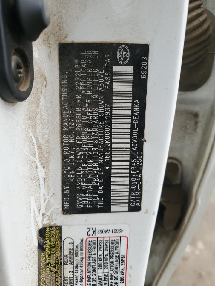 2006 TOYOTA CAMRY