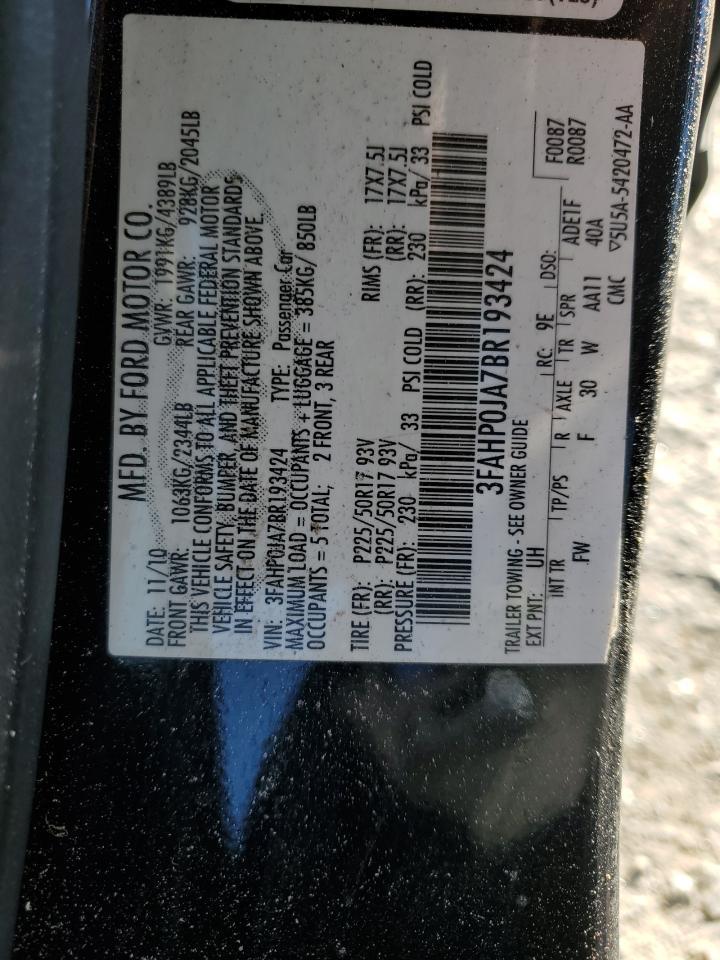 2011 FORD FUSION