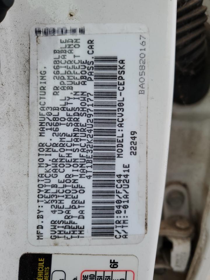 2004 TOYOTA CAMRY
