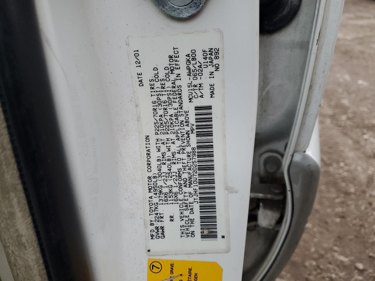2002 LEXUS Rx 300