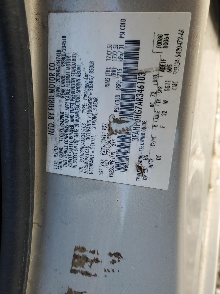 2010 FORD FUSION