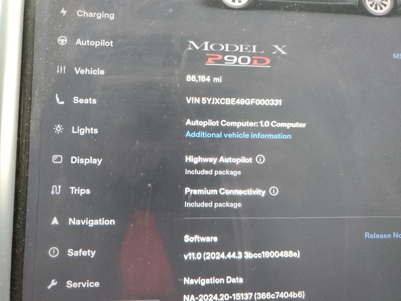 2016 TESLA MODEL X