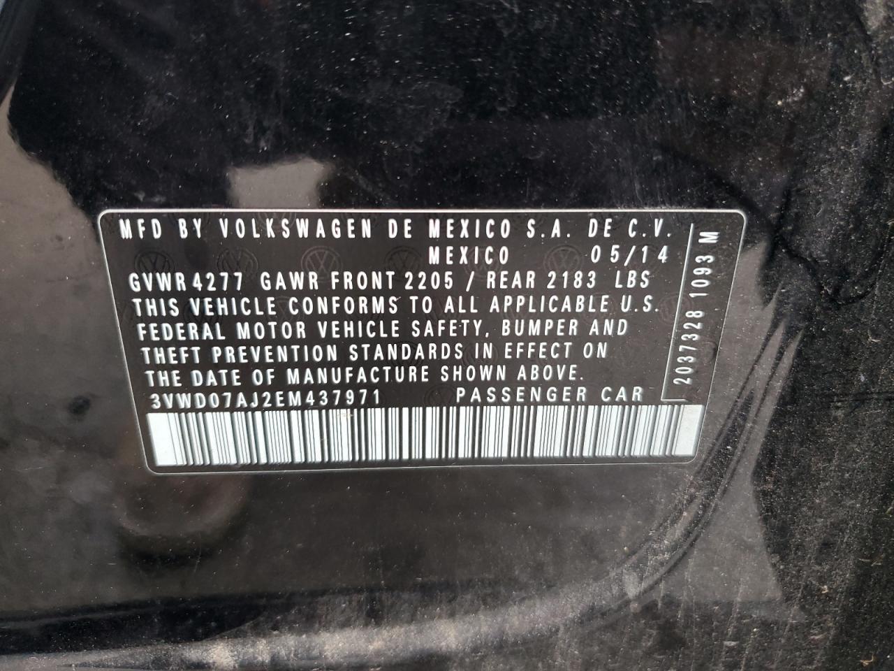 2014 VOLKSWAGEN JETTA