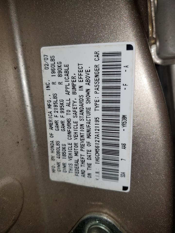 2007 HONDA ACCORD
