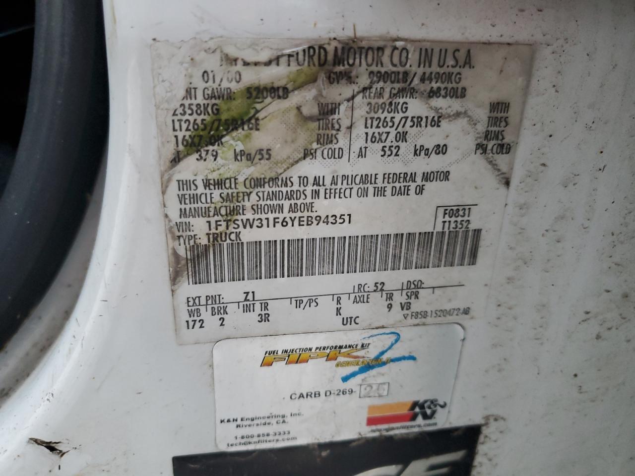 2000 FORD F-350