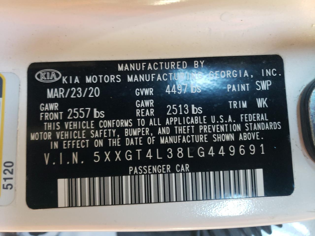 2020 KIA OPTIMA
