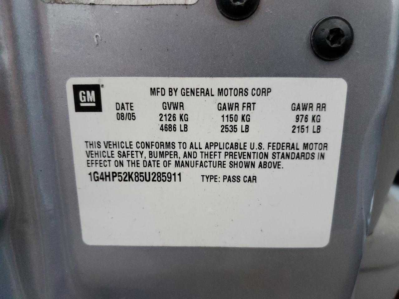 2005 BUICK Lesabre